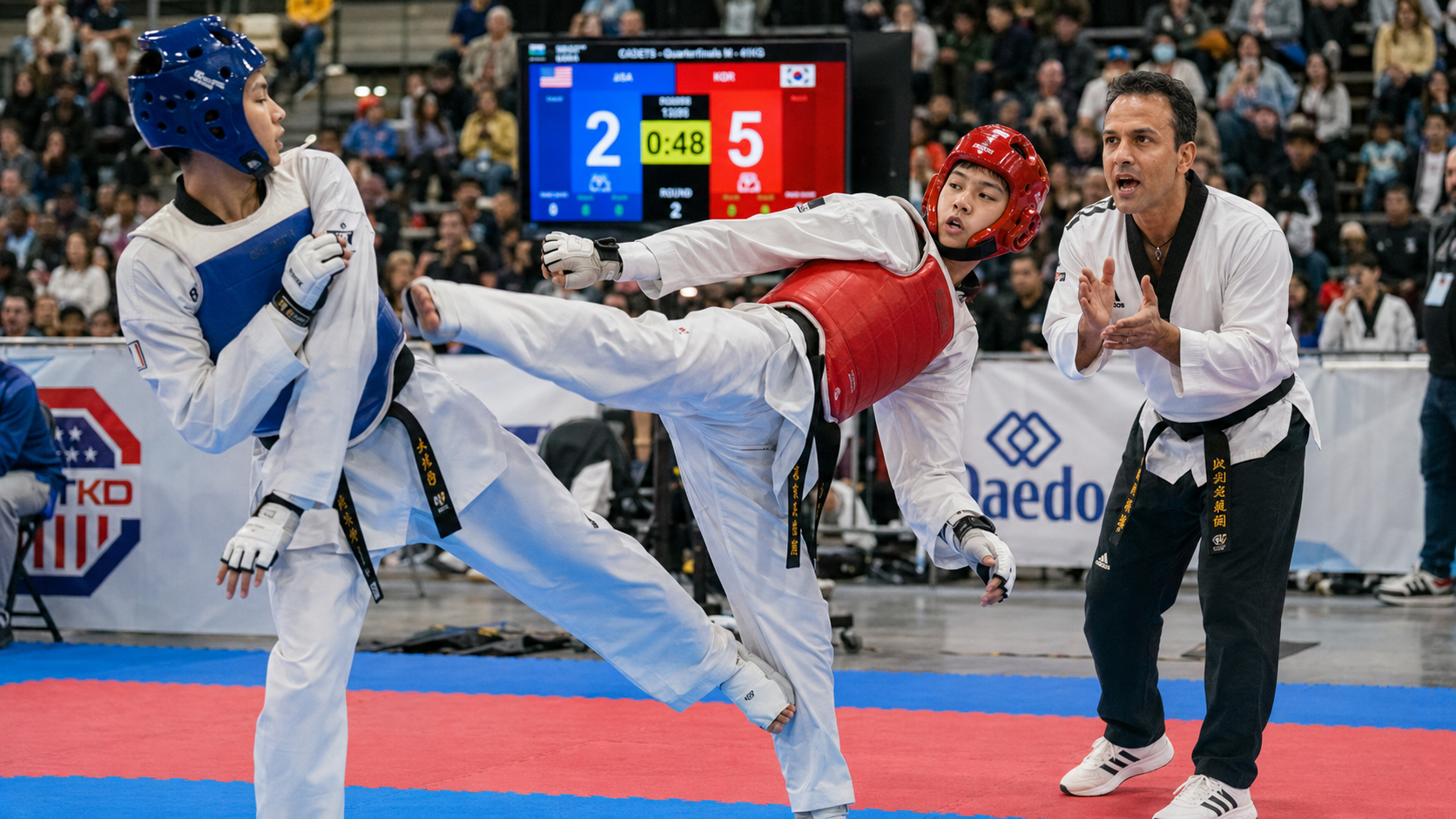 Coniston Taekwondo sparring competition